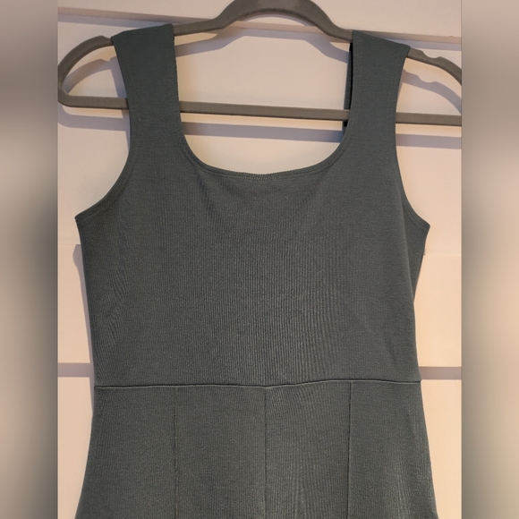 Ripley Rader Ponte Knit Tank Wide Leg Jumpsuit Cropped, 2/small, Sea Blue, NWT - Picture 3 of 6